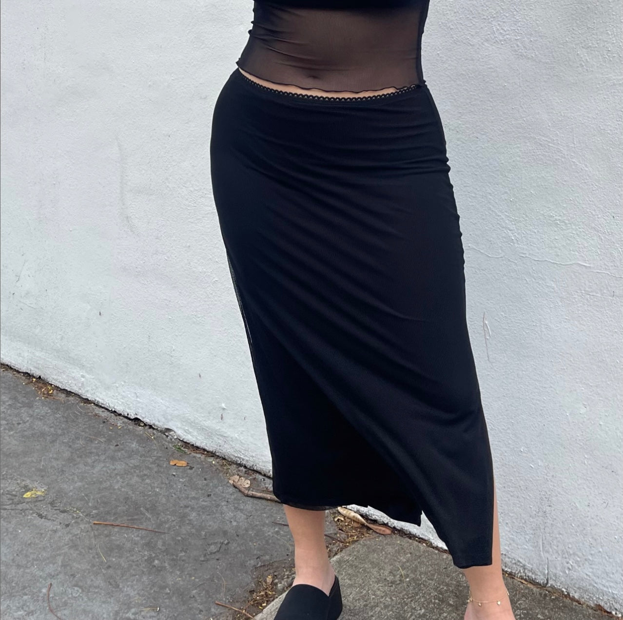 Brandy Mesh Skirt