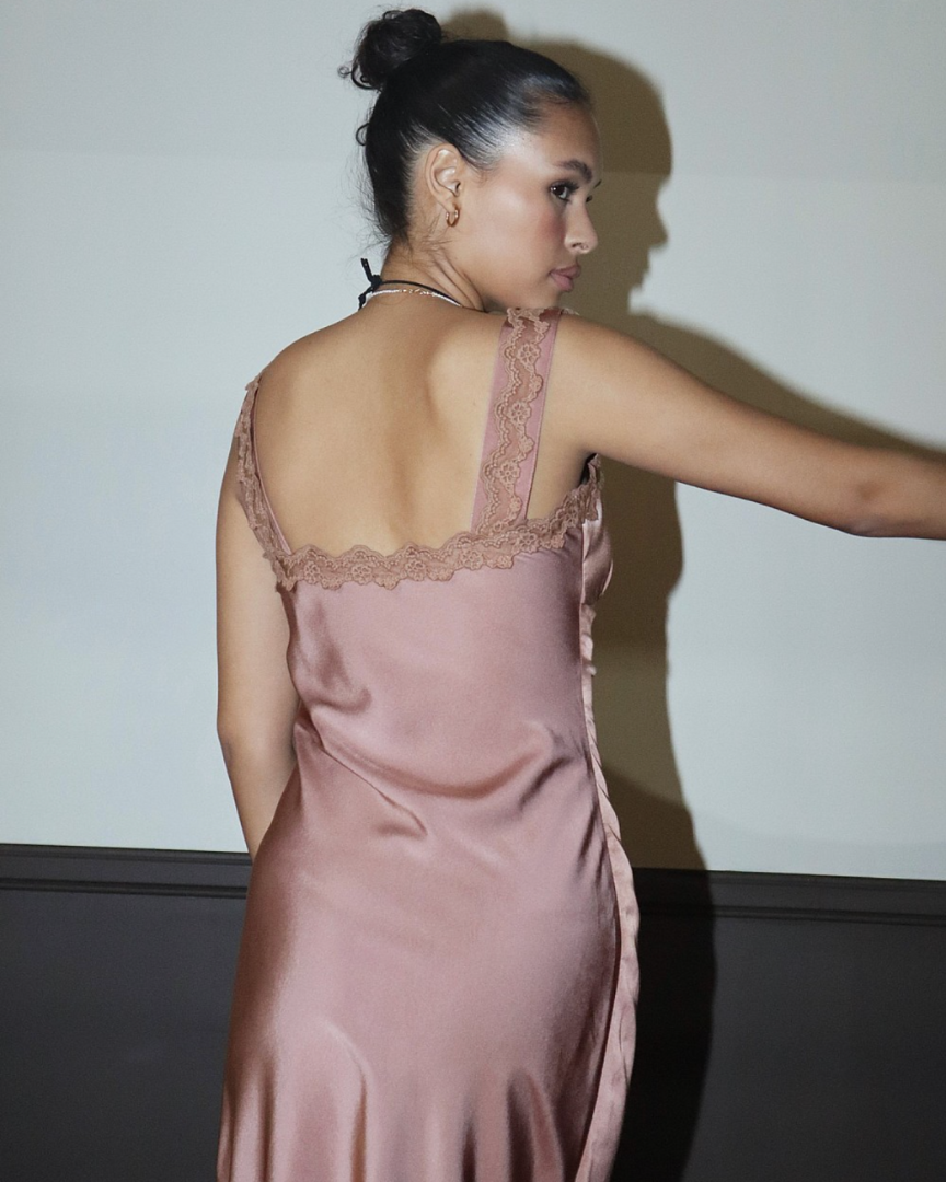 pink lioness dress LIONESS x REVOLVE Field Of Dreams Maxi in Cameo Blush