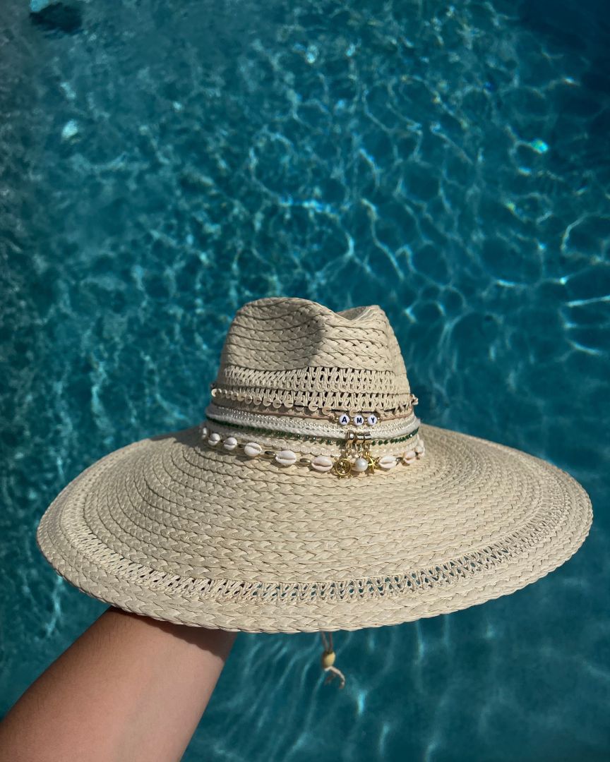 Boho Beaded Beach Hat